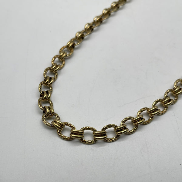 Textured Brass Chain - Customizable Multi-Use Jewelry Making Chain