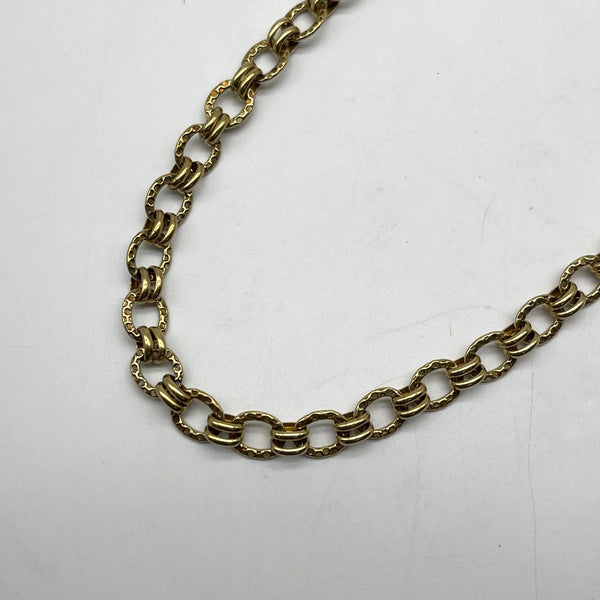 Textured Brass Chain - Customizable Multi-Use Jewelry Making Chain