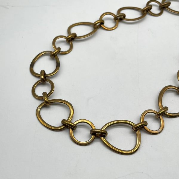 Vintage Brass Mixed Ring Chain