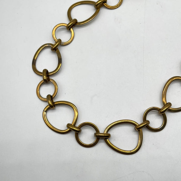 Vintage Brass Mixed Ring Chain