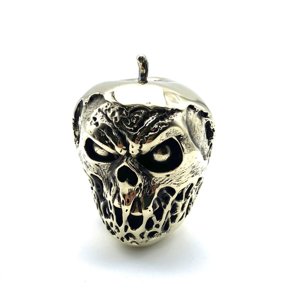 Halloween Gifts Copper Skull Apple Handmade,House&Office Ornaments,Children Gifts