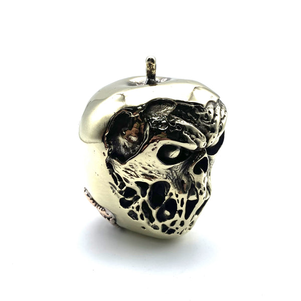 Halloween Gifts Copper Skull Apple Handmade,House&Office Ornaments,Children Gifts