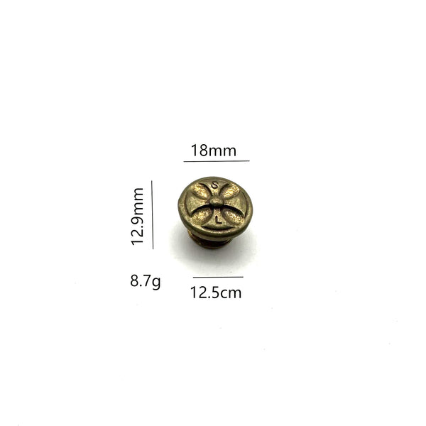 Brass Button For Denim Jeans,Fabric Hats Decorative Buttons,Screw Back