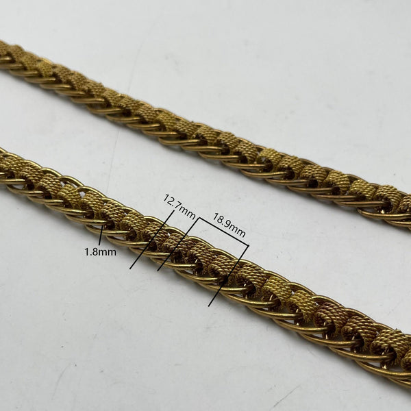 DIY Braided Brass Chain for Crafts