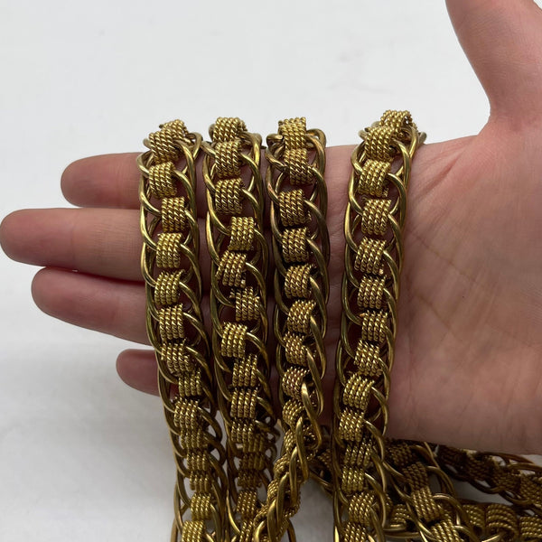 DIY Braided Brass Chain for Crafts