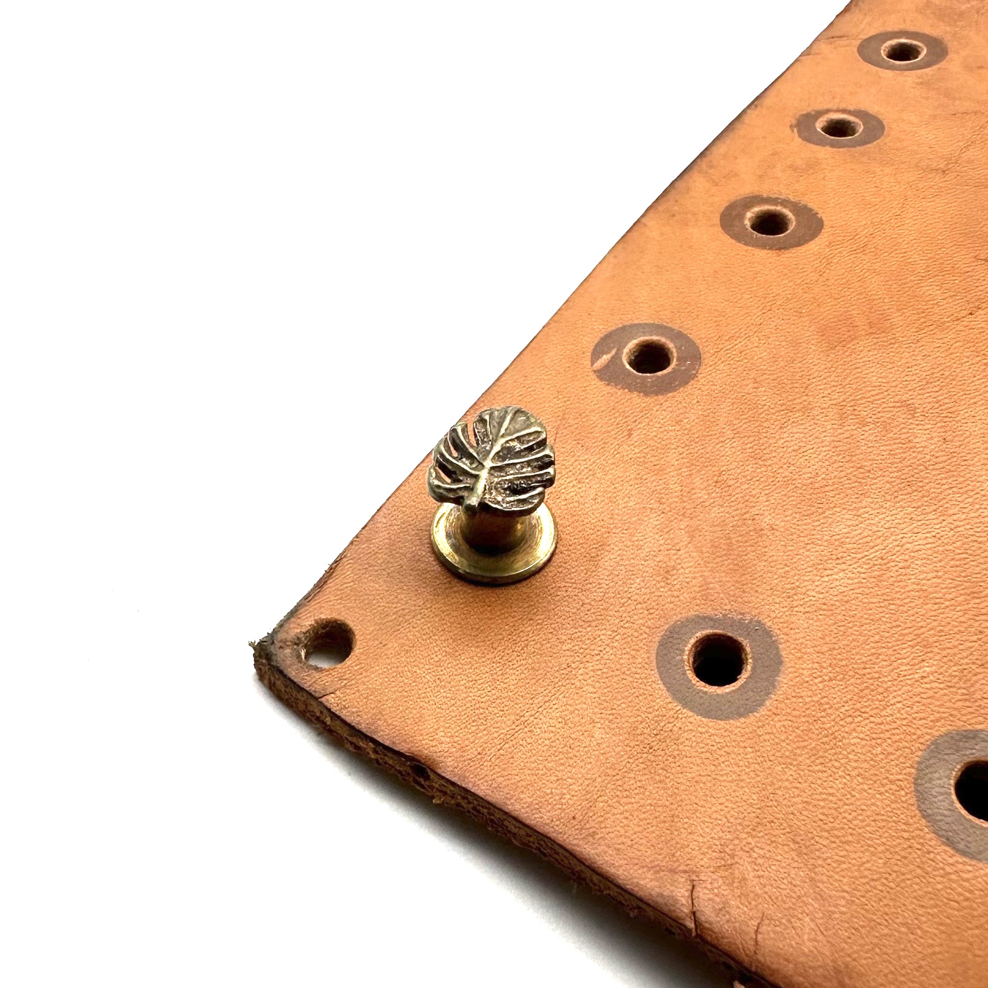 Denim Decorative Button Brass Jeans Leaf Button Leather Jacket Decoration&Replacement Buttons