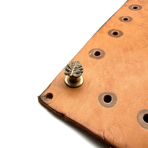 Denim Decorative Button Brass Jeans Leaf Button Leather Jacket Decoration&Replacement Buttons