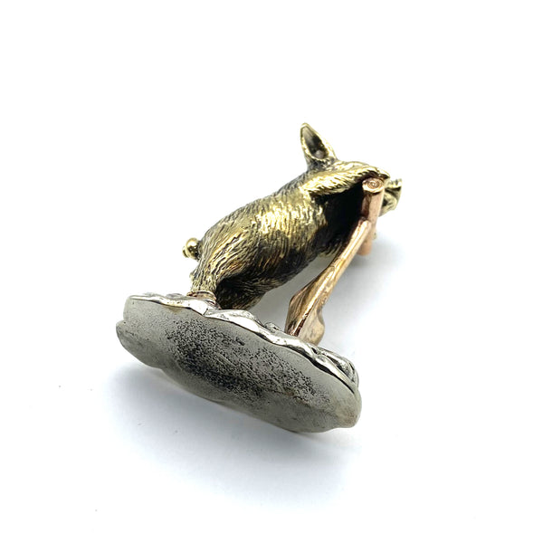 Handmade Brass Pig Figurine,Cute Pig Statue,Desk Decoration Ornament,Children Knick Knack