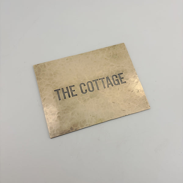 Handmade light hammer custom brass door plates, distinguished villa decoration plates