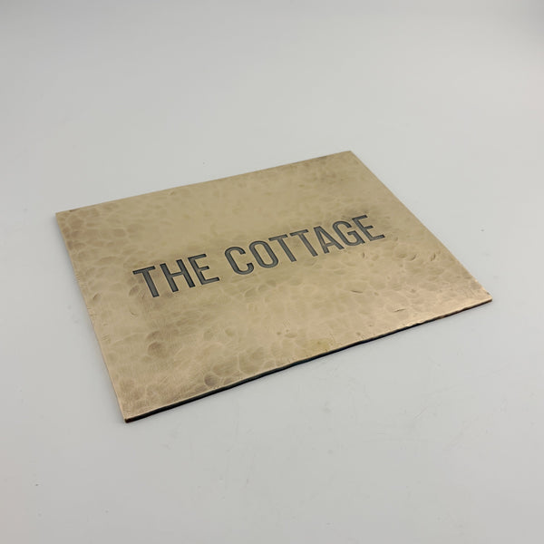 Handmade light hammer custom brass door plates, distinguished villa decoration plates