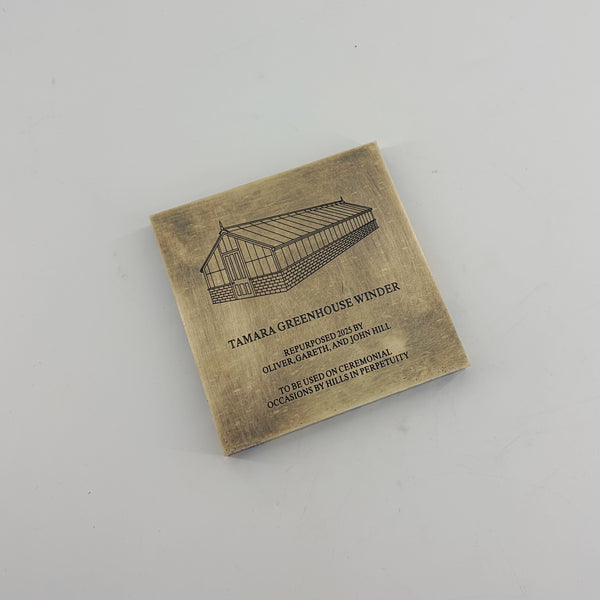 Custom Hand Hammered Brass Nameplate,Cafe Bar Hostel Signs, Solid floor slab tiles