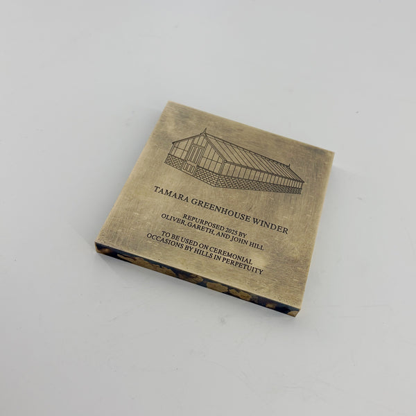 Custom Hand Hammered Brass Nameplate,Cafe Bar Hostel Signs, Solid floor slab tiles