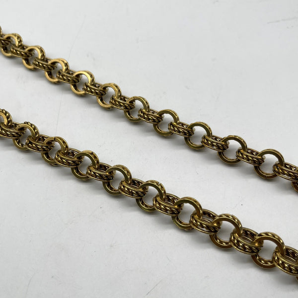Brass Braided Connector Round Chain - Artisan Jewelry Making Supply