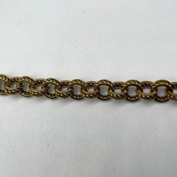 Antique Brass Double Curb Chain - 14.8mm Thick Link for DIY Jewelry