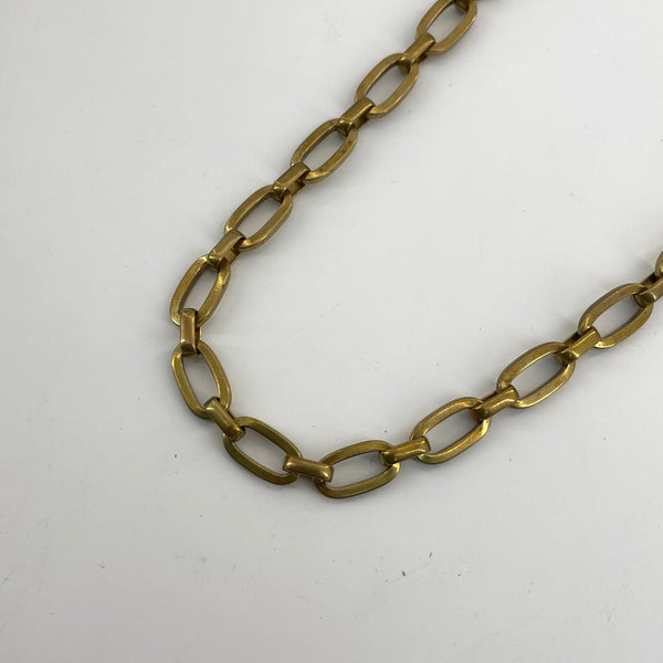 Vintage Brass Oval Chain