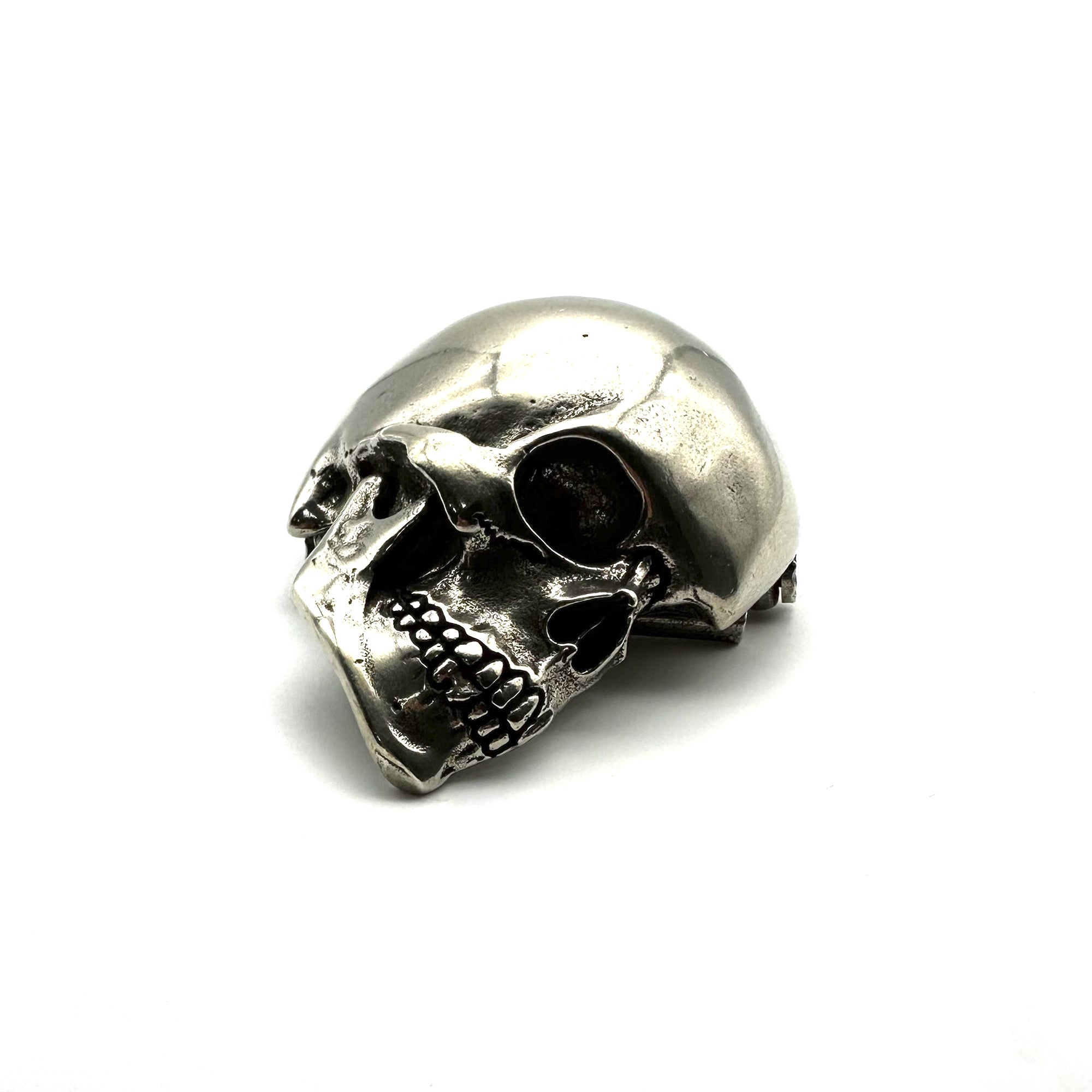 Silver Skull Buckle Hand Casted Belt Buckle Biker Musician Outfit Decor Accessories