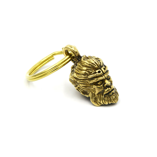 Brass Monkey King Keyring,Children's Gifts Kids Tiger Keychain Pendant