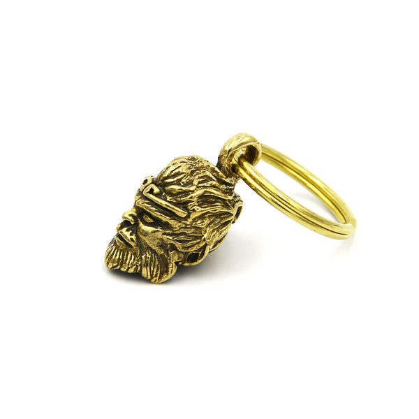 Brass Monkey King Keyring,Children's Gifts Kids Tiger Keychain Pendant