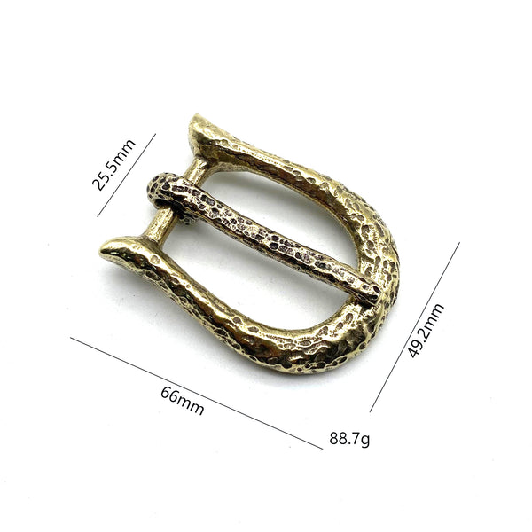 25mm Retro Brass Buckle Broken Style Women Outfit Leather Belt Buckle