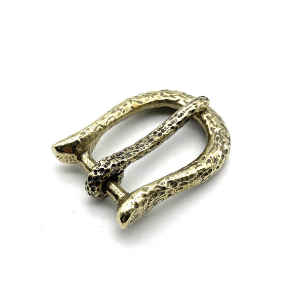 25mm Retro Brass Buckle Broken Style Women Outfit Leather Belt Buckle