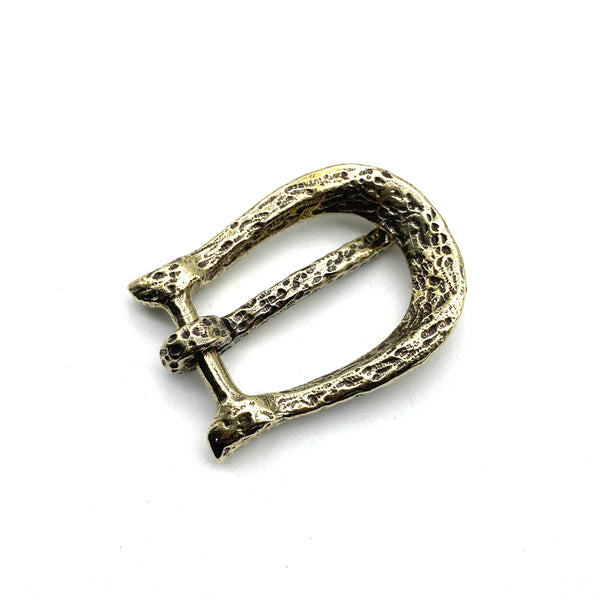25mm Retro Brass Buckle Broken Style Women Outfit Leather Belt Buckle