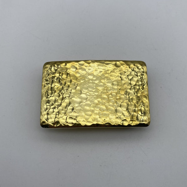 Brass Belt Buckle Hammered Plain Buckle,Personalized Name can be carved on the back side