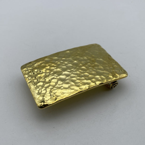 Brass Belt Buckle Hammered Plain Buckle,Personalized Name can be carved on the back side