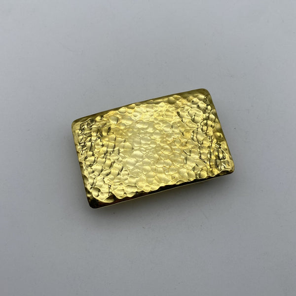 Brass Belt Buckle Hammered Plain Buckle,Personalized Name can be carved on the back side