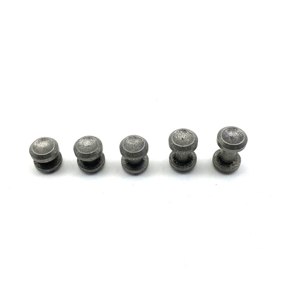 Old Silver Chicago Screw Button Concave Cap Leather Craft Rivets Purse Wallet Belt Fastener Studs 4/5/6/8/10mm