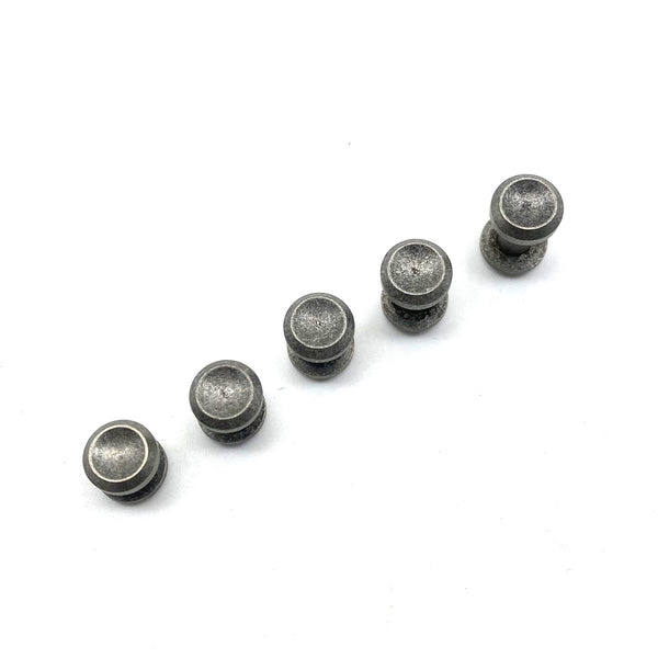 Old Silver Chicago Screw Button Concave Cap Leather Craft Rivets Purse Wallet Belt Fastener Studs 4/5/6/8/10mm