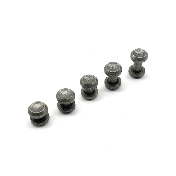 Old Silver Chicago Screw Button Concave Cap Leather Craft Rivets Purse Wallet Belt Fastener Studs 4/5/6/8/10mm