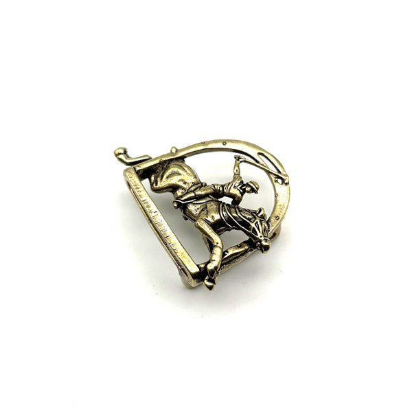 Brass Cavalry Design Casted Belt Buckle Vintage Finish  