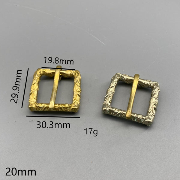 20/25mm Tang Grass Brass Buckle Collar Fastener Belt Buckle Watch Strap Buckle