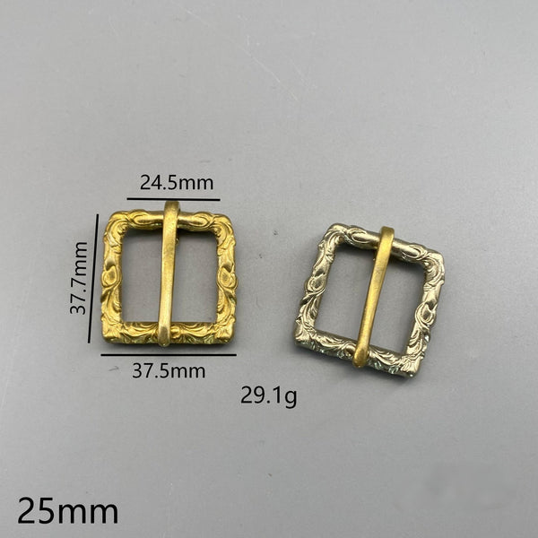 20/25mm Tang Grass Brass Buckle Collar Fastener Belt Buckle Watch Strap Buckle