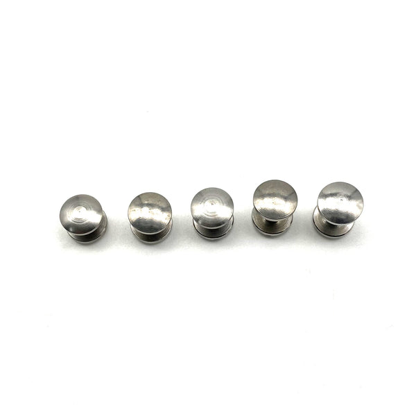 Stainless Chicago Rivets Leather Fastener Screw Buttons Arc Cap Studs for Belts