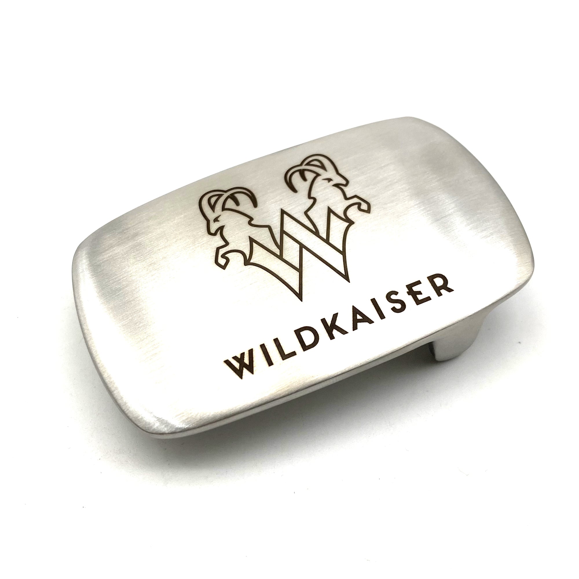 POLISHED & ETCHED DESIGN STAINLESS STEEL BUCKLE & LEATHER BELT.Sz: L Stainless Steel Buckle Belt -SS Buckles for Men and Women main image 4