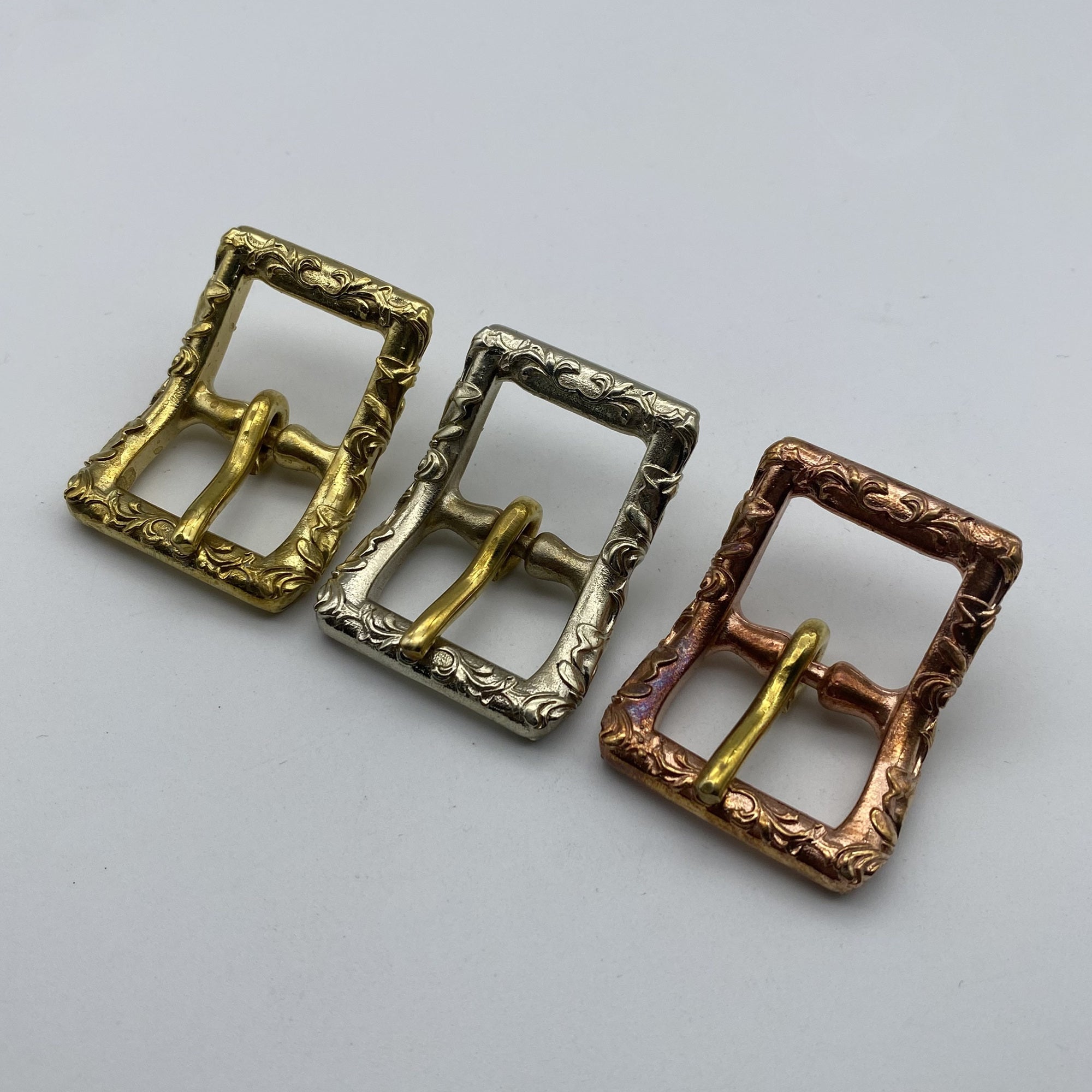 24mm Tang Grass Copper Buckle Leather Bag Buckle Saddle Bag Buckle Boots Fastener Buckle