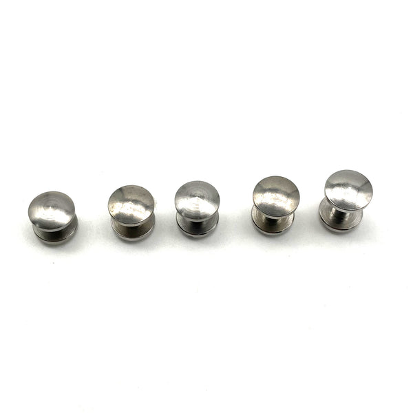 Stainless Chicago Rivets Leather Fastener Screw Buttons Arc Cap Studs for Belts