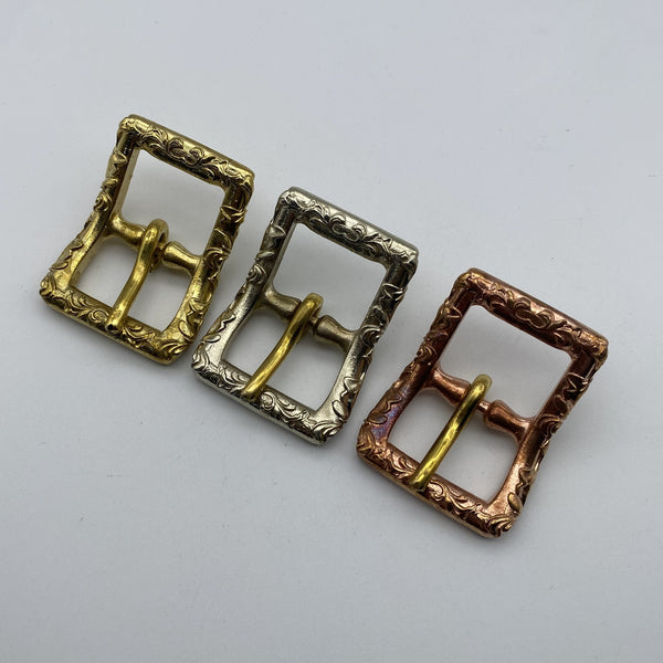 24mm Tang Grass Copper Buckle Leather Bag Buckle Saddle Bag Buckle Boots Fastener Buckle