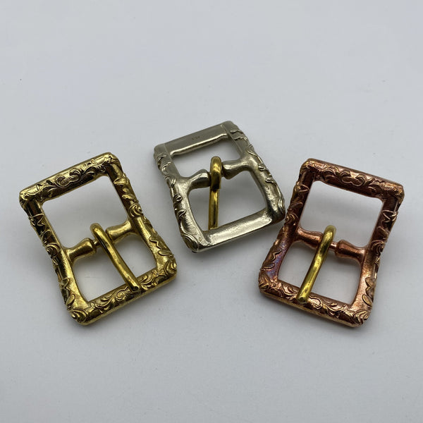 24mm Tang Grass Copper Buckle Leather Bag Buckle Saddle Bag Buckle Boots Fastener Buckle