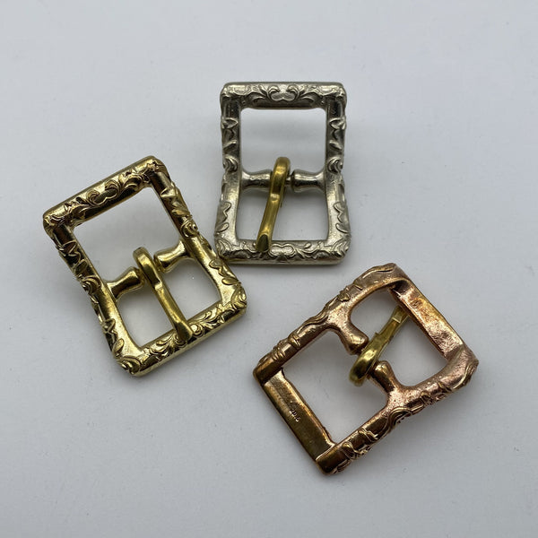 21mm Tang Grass Copper Buckle Leather Bag Buckle Saddle Bag Buckle Boots Fastener Buckle