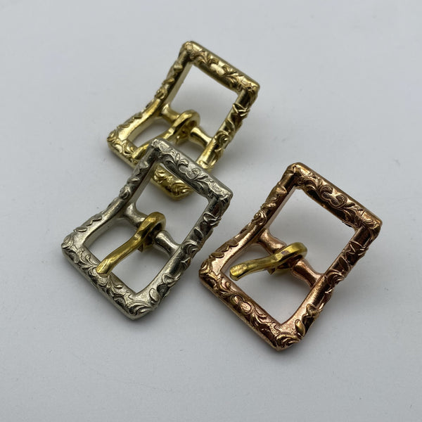 21mm Tang Grass Copper Buckle Leather Bag Buckle Saddle Bag Buckle Boots Fastener Buckle