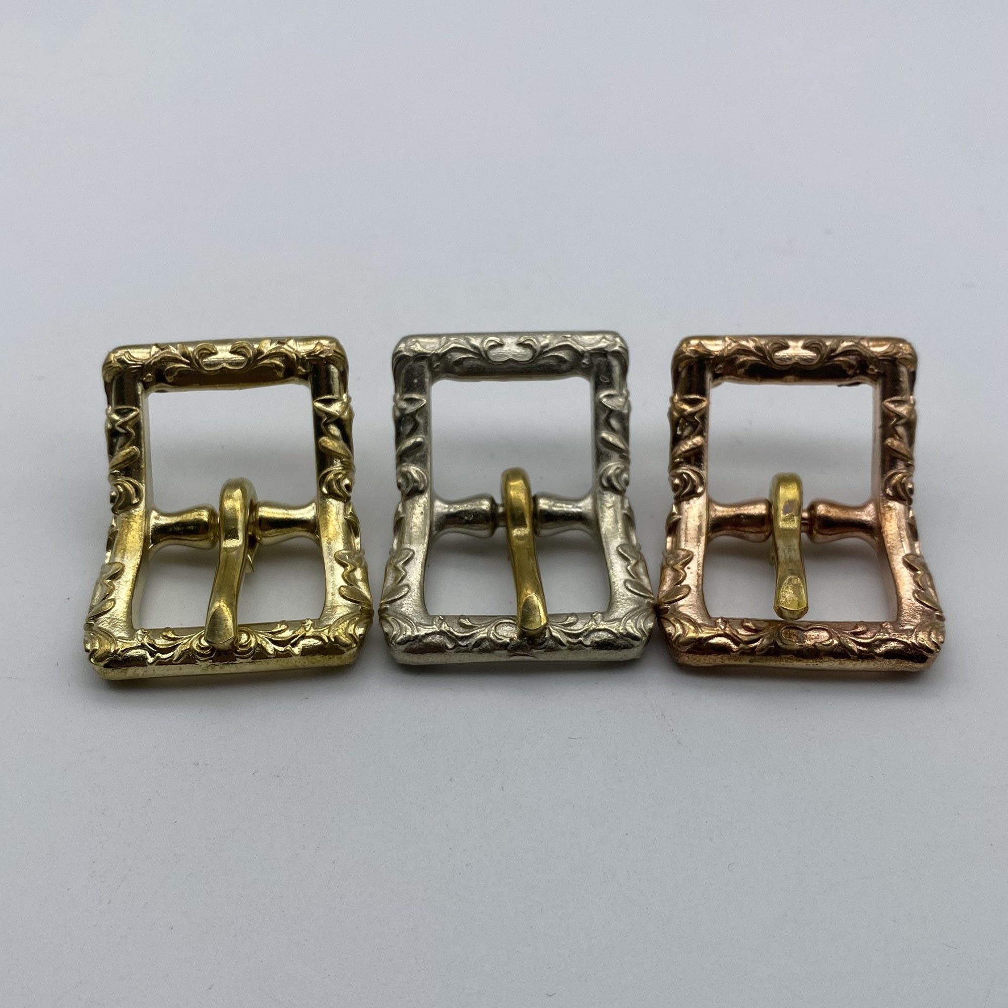 21mm Tang Grass Copper Buckle Leather Bag Buckle Saddle Bag Buckle Boots Fastener Buckle