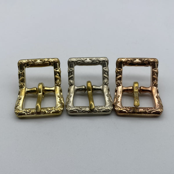 21mm Tang Grass Copper Buckle Leather Bag Buckle Saddle Bag Buckle Boots Fastener Buckle
