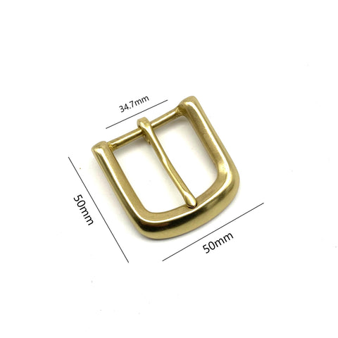 D Shape Brass Buckle Leather Belt Fitting 35/40mm