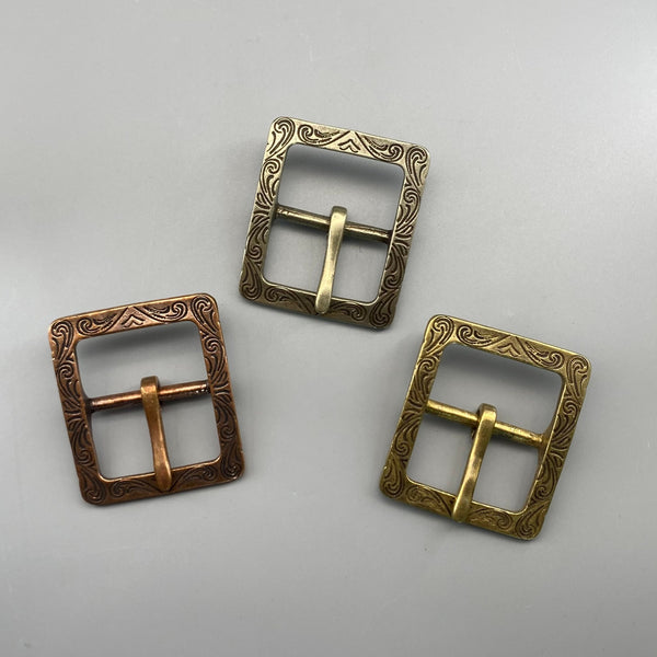 39mm Antique Silver Buckle Men's Stylish Belt Buckle Leather Hardwares