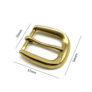 35mm Western Classic Brass Buckle For  Mens Leather Belt Accessories