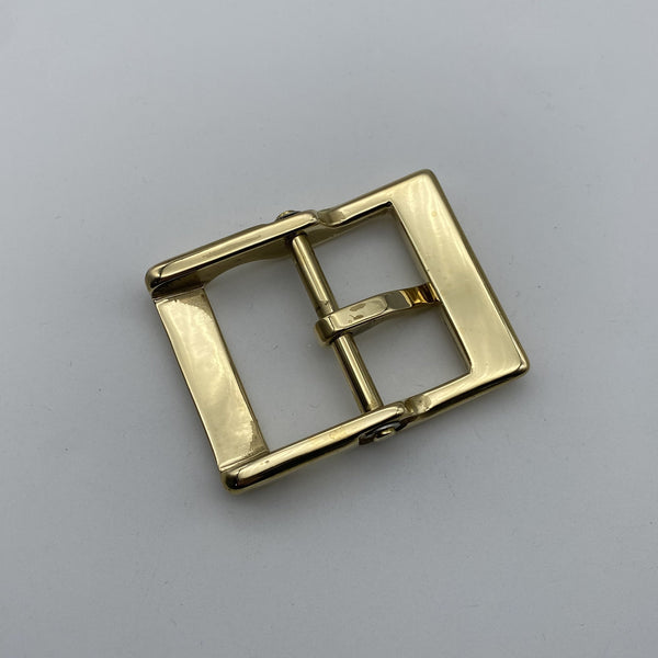 Tang Grass Hand Carved  Buckle Durable Brass Square Buckle Heavy Duty Leather Belt Buckle