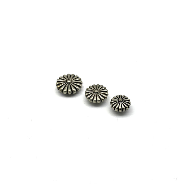 Daisy Concho Leather Rivets Screw Back Fastener Studs For Decoration,11/14/17mm Aged Brass and Old Silver