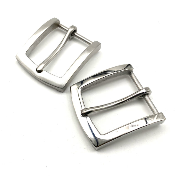 Stailness Steel Buckle Matte/Glass Leather Belt Buckles